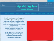 Tablet Screenshot of captaincove.com